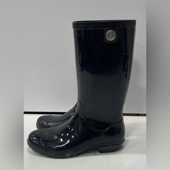 UGG Shoes - UGG Shaye Tall Black Rain Waterproof Boots Women’s Size: 10
